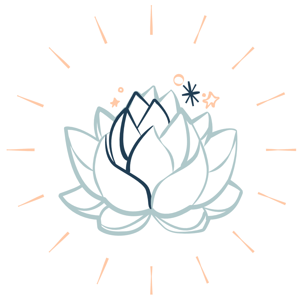 Espandi l'esperienza spirituale Fiore di loto che splende